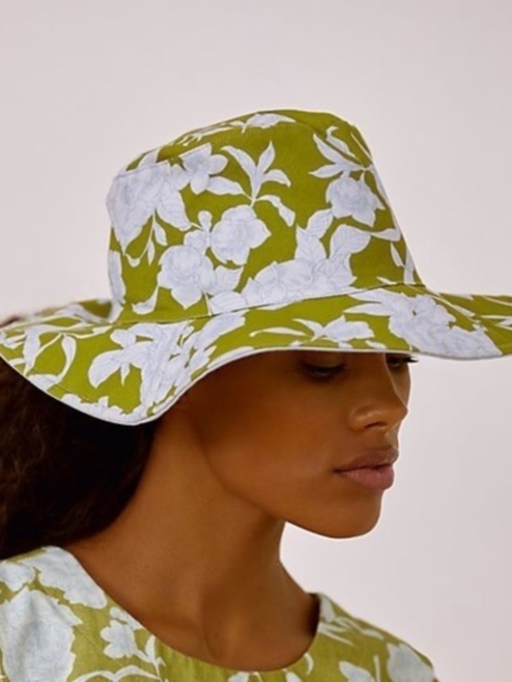 NWT Anthropologie Leyla Floral- Print Bucket Hat - Picture 2 of 5